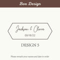 Personalized Walnut Wood Hexagon Ring Box with Glass Top Custom Name Date Engraved Engagement Wedding Ring Holder Keepsake Gift