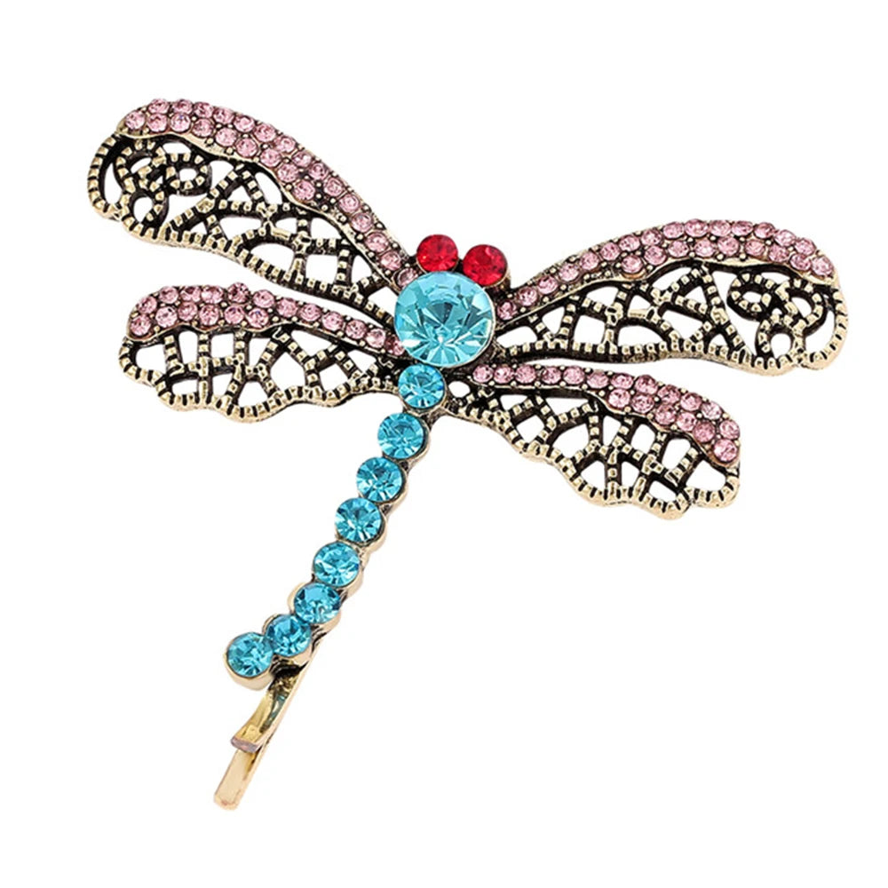 Cartoon Dragonfly Hairpin Hair Clips Barrettes For Women Fashion Metal Jewelry Gift