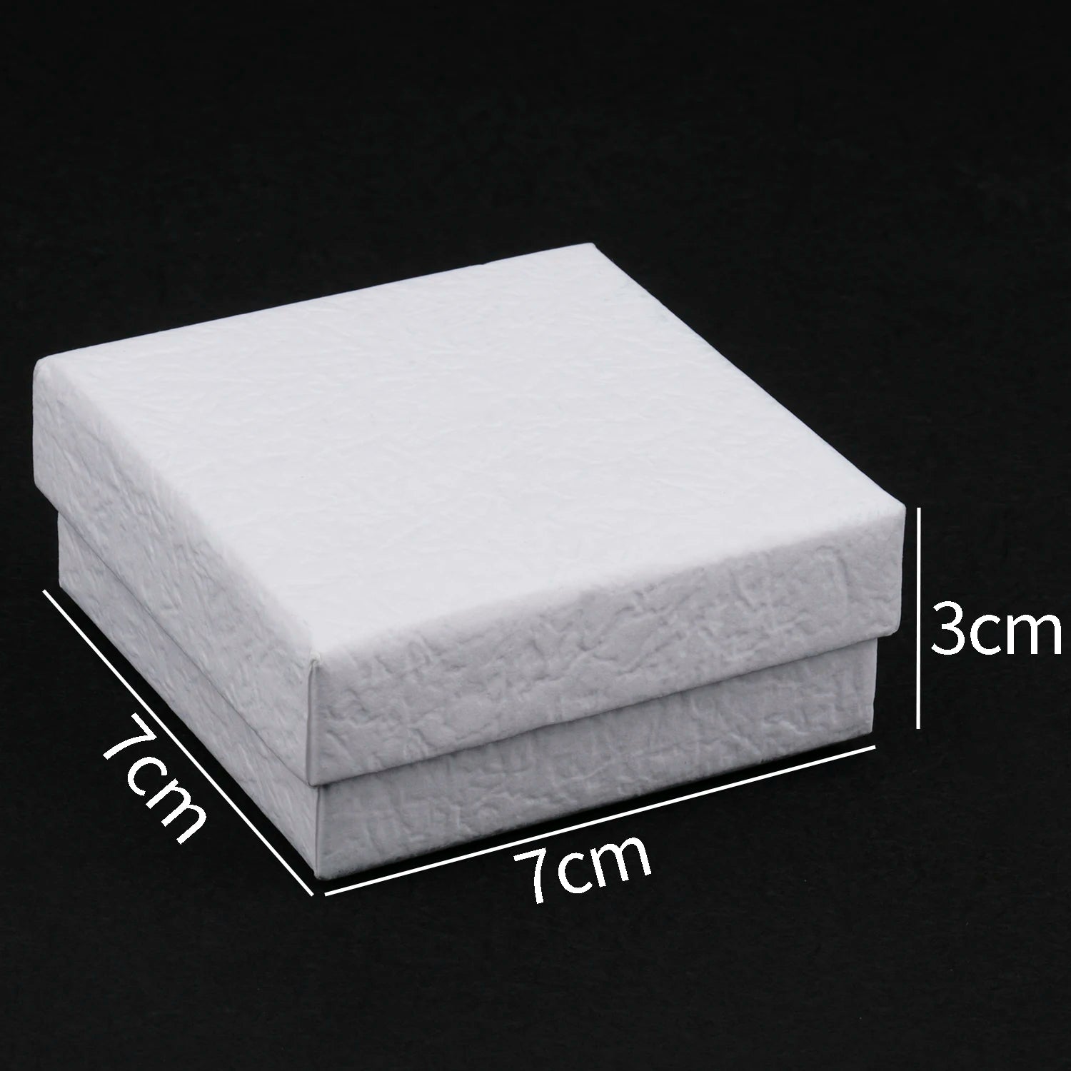 1PC Square Jewelry Organizer Box White Kraft Paper Display Gift Boxes Engagement Ring for Earring Necklace Bracelet Accessories