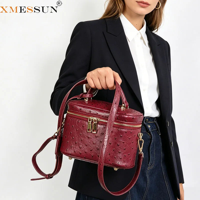 Casual Summer Ostrich Pattern Underarm Women's Crossbody Bag Commute Simple Design Single Shoulder Bag Commuter Tote Bag