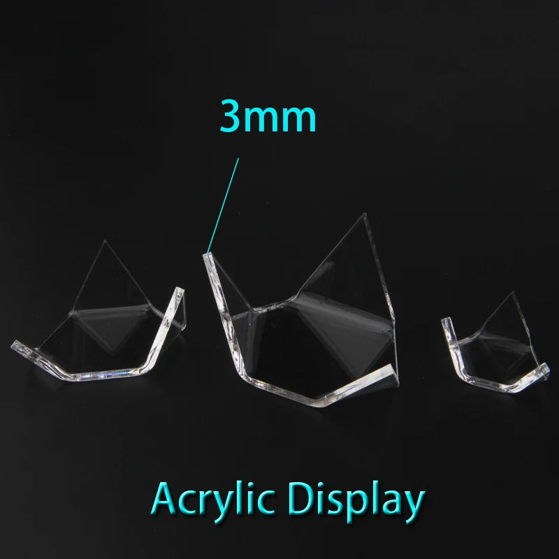 Triangle Acrylic Holders for Mineral Stone Display Rack and Stand Crystal Stand