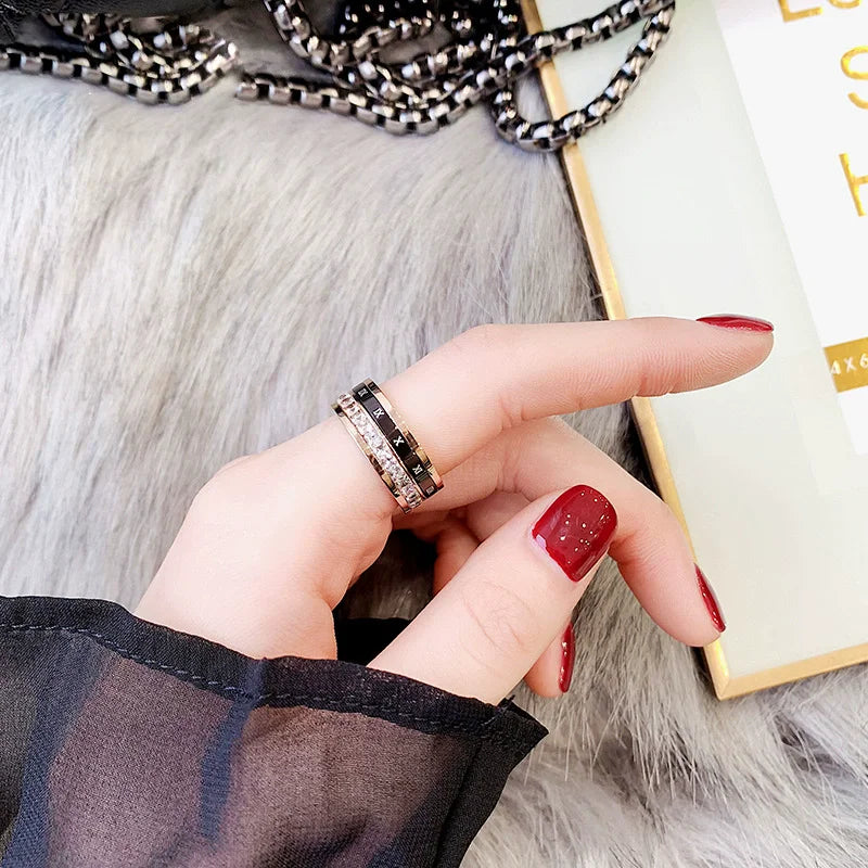 Double Row Zircon Ring