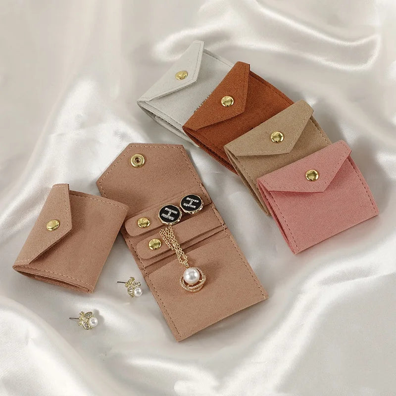 Jewelry Storage Bag Multi-Functional Portable Jewelry Roll Case Mini Jewelry Display Bag High-Quality For Gift Travel
