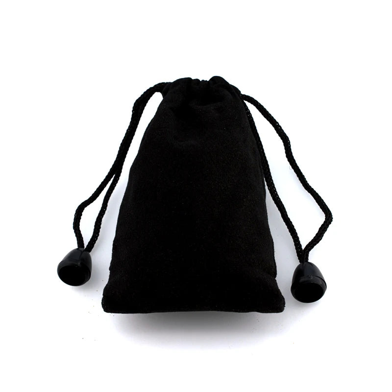170pcs Silver Gold Color Black Velvet Bag Jewelry Packing Drawstring Pouches Jewelry Gift Bags Display Chain Ring As Women Gift