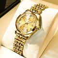 OLEVS 9931 Elegant Fashion Women's Watches Luxury Brand Original Quartz Watch for Ladies Waterproof Stainless Steel Luminous Dat