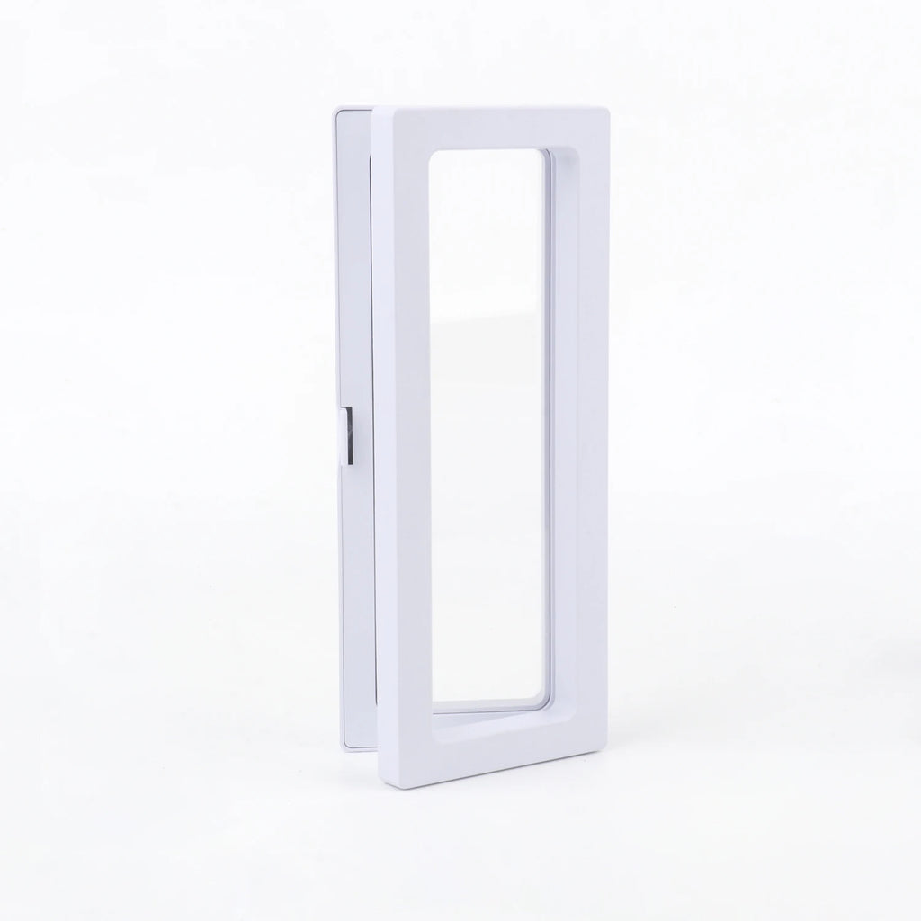 3D Free Stand White Suspension Floating Case Frame Membrane Display For Jewelry Storage Earrings Necklace Ring Accessories Box