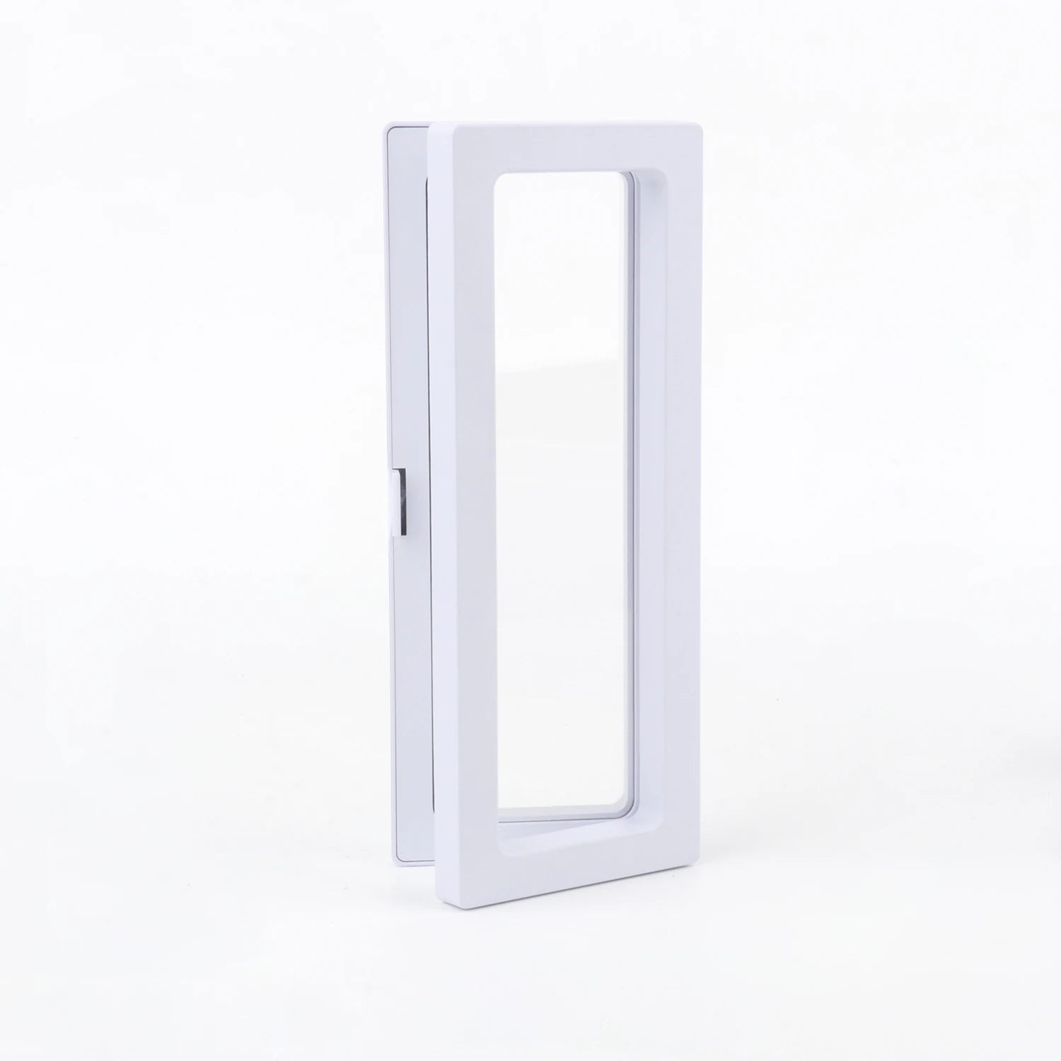 3D Free Stand White Suspension Floating Case Frame Membrane Display For Jewelry Storage Earrings Necklace Ring Accessories Box