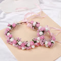 Fashion Flower Headband Wedding Headwear Lightweight Jewelry Color Retention Headdress for Banquet Wedding Dresses Skirts