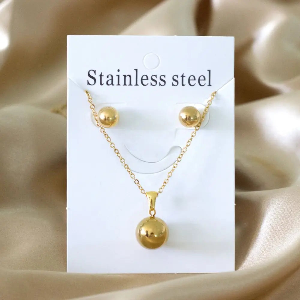 LUXUKISSKIDS Fashion Cubic Love Heart Minimalist Jewelry Set Necklace Earrings Bracelets Stainless Steel Women Party Accessories