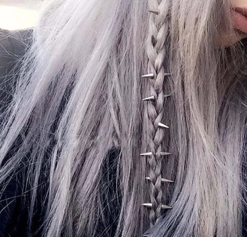10PCS Hairpins Hair Accessories For Women Dreadlocks Cone Hair Decoration Clip For Braid Africa Stainless Steel Body Jewelry