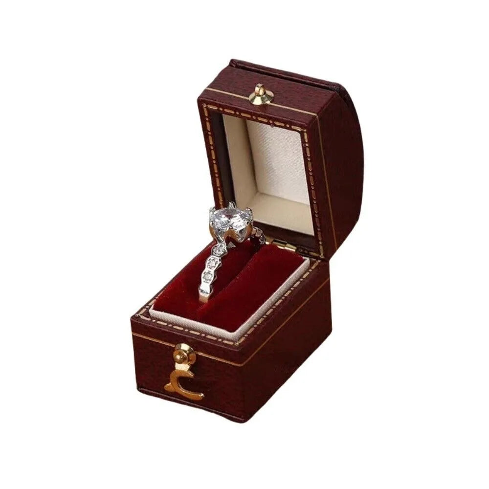 Storage Organizer Octagonal Earrings Ring Box Square Heart Shaped Jewelry Display Case High-quality Jewelry Case Wedding