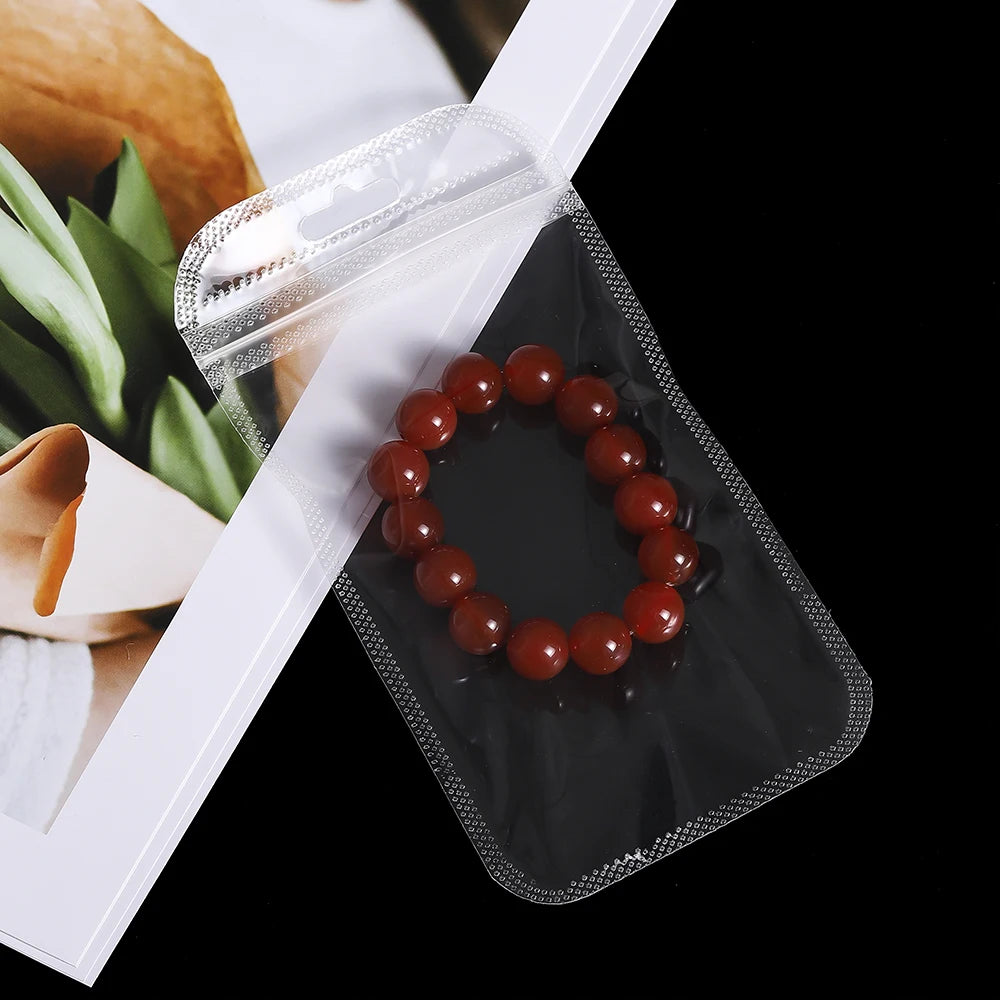 50pcs/Lot Transparent Plastic Jewelry Package Bags Anti-Oxidation Organizer Display Necklace Storage OPP Self Sealing Pouches