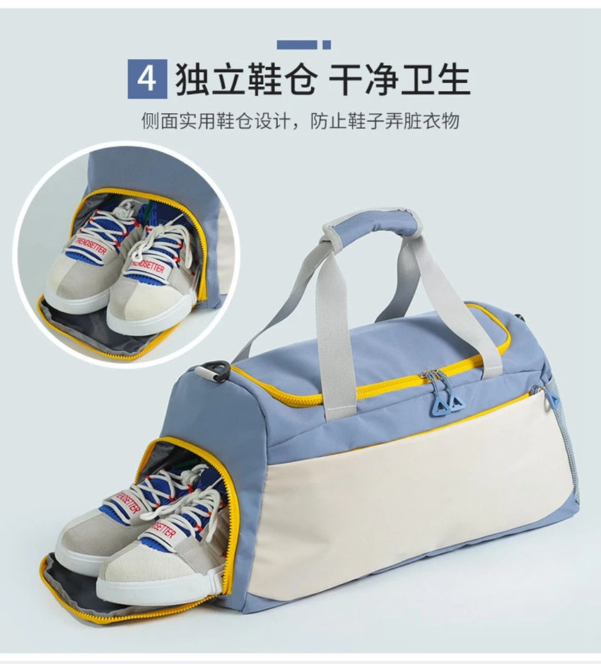 Dry Wet Separation Bags Basketball Yoga Sports Shoulder Handbags Waterproof Multifunctional Swimming  JOR Letter Printed Bag