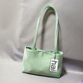 Luxury Shoulder Bags Silk Women's Handbag Square Underarm Bag Ins Famous Brand Commuter Bag Contrasting Color Macaron Totes