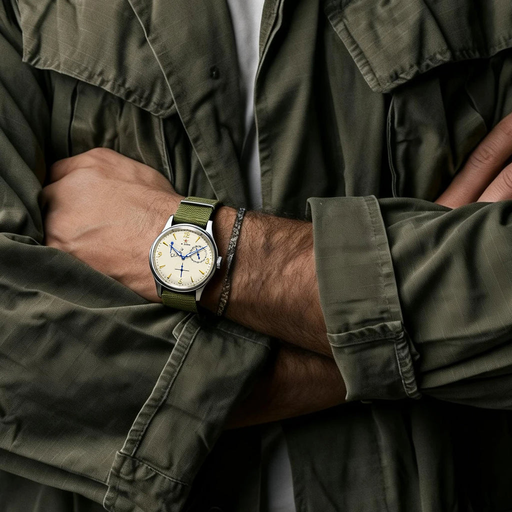 New 1963 40mm Mens Pilot Automatic Mechanical Watch Seagull ST17 Sapphire Crystal Waterproof Retro Style