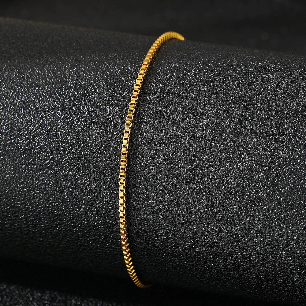 Stainless Steel Anklets Minimalist Popular Design Naked Chain Non-fading High-quality Anklet For Women Jewelry Everyday Wear New