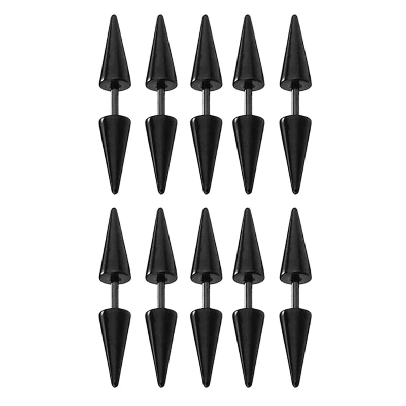 10PCS Hairpins Hair Accessories For Women Dreadlocks Cone Hair Decoration Clip For Braid Africa Stainless Steel Body Jewelry