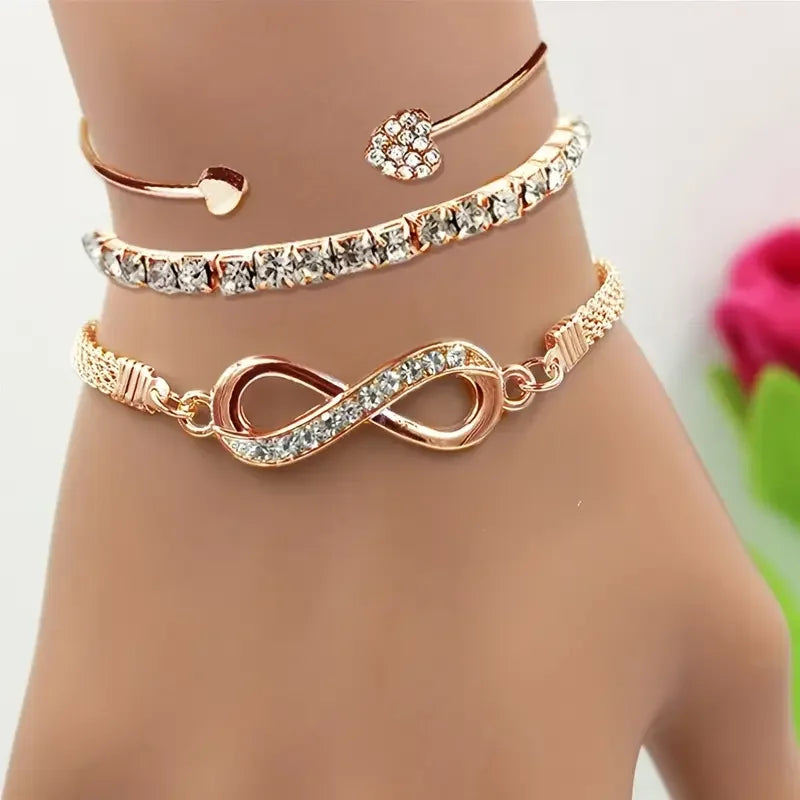 Vintage Infinity Bracelet Set