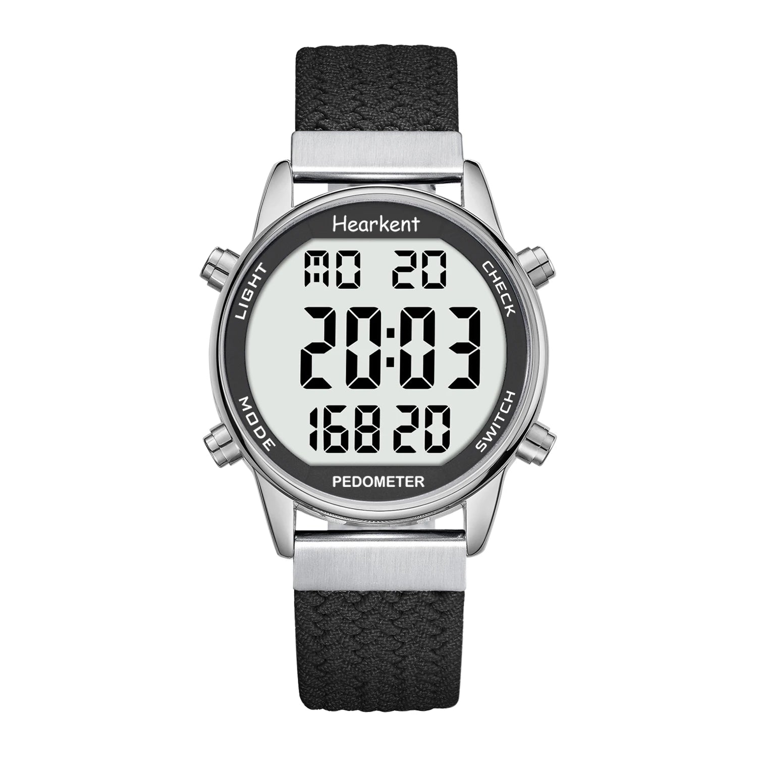 Hearkent Pedometer Sport Watches Step Counter Watch Women Digital Watches Calories Mile Stopwatch Countdown for Walking Tracker