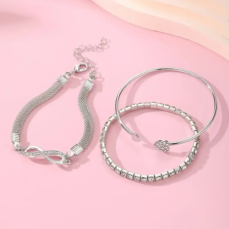 Vintage Infinity Bracelet Set