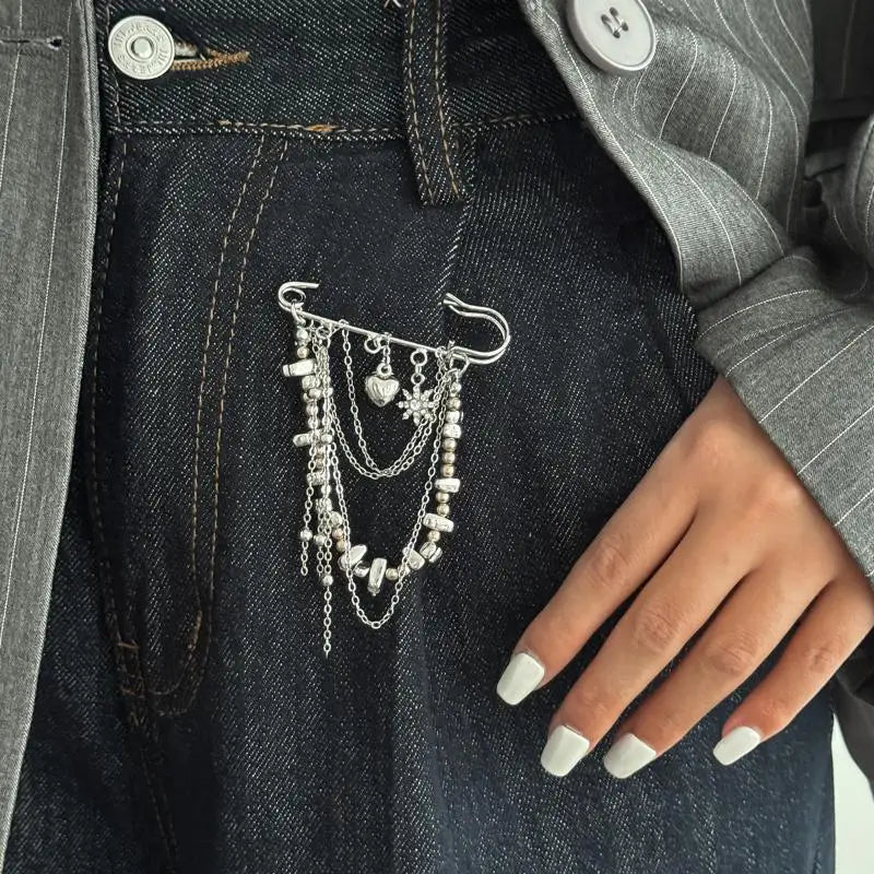 Fashion Tassel Pants Ankle Chain For Women Foot Chains Jeans Jewelry Trouser Leg Decorative Clothing Accessories
