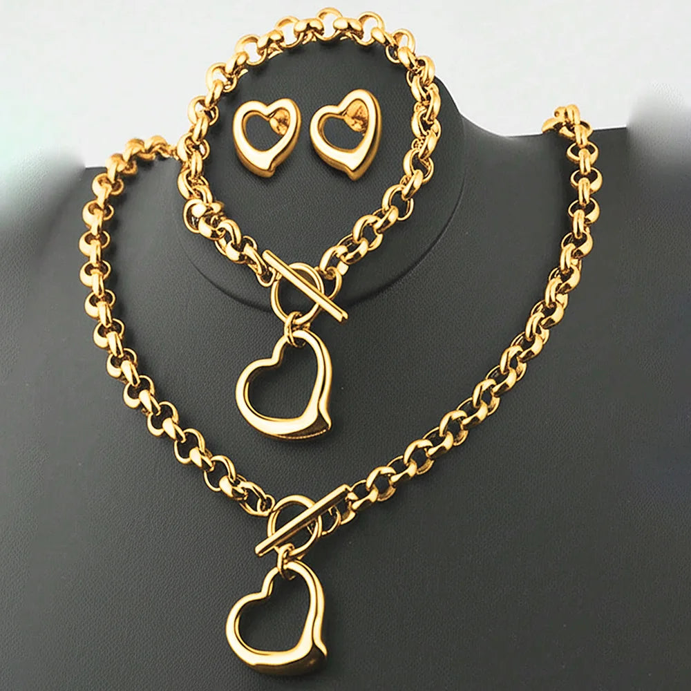 Love Pendant Jewelry Set