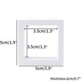 3D Free Stand White Suspension Floating Case Frame Membrane Display For Jewelry Storage Earrings Necklace Ring Accessories Box