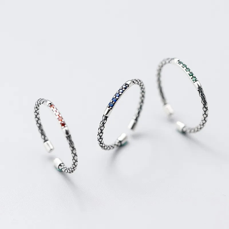 925 Sterling Silver Serpentine Rings For Women Engagement Luxury Jewelry Accessories Wholesale Jewellery Argent 925