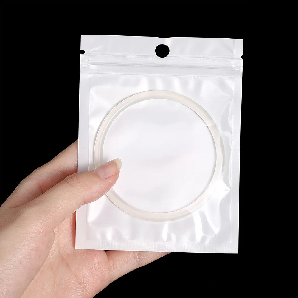 30/50/l00pcs White Jewelry Bags OPP Packing Zip Pouch For Jewelry Display Storage Small Bead Earring Packaging Supplies