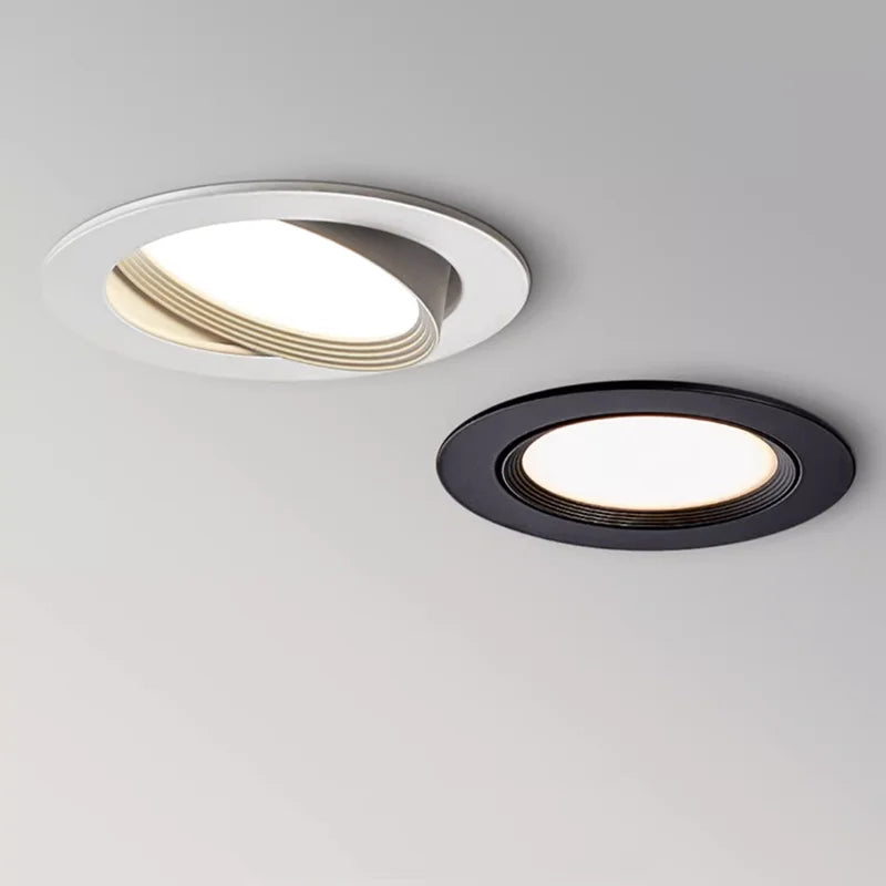 High-performance Embedded LED Downlight Angle Adjustable 5W7W9W12W15W20W COB Anti-Glare Dimmable Ceiling Light Spotlights CRI98