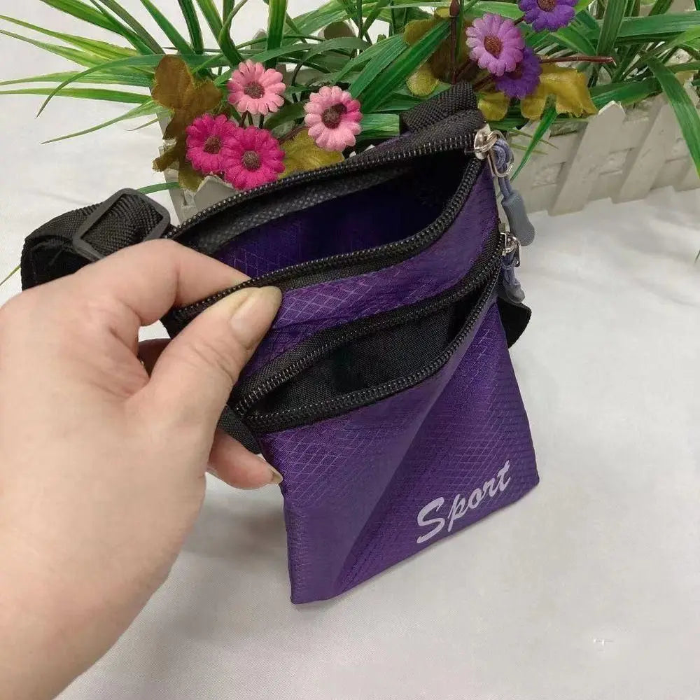 Fashionable Solid Color Phone Bag Square Simple Shoulder Bag Crossbody Bags Outdoor Hanging Bag Coin Purse Letter Storage Bag