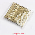 50 Pcs/Bag 5 6 7cm U Shaped Alloy Hairpins Waved Hair Clips Simple Metal Bobby Pins Barrettes Bridal Hairstyle Tool Hair Pins