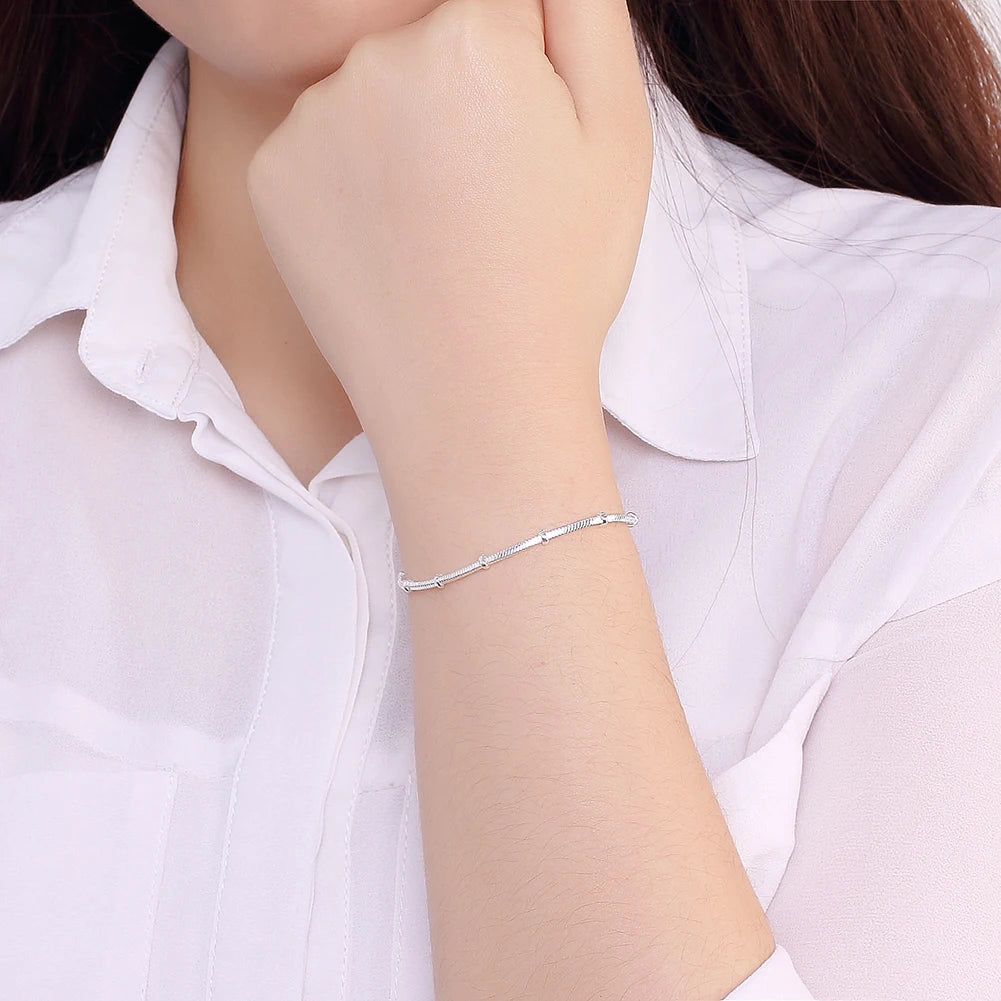 Silver Bracelet & Necklace Se