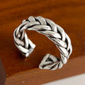 925 Sterling Silver Rings for Women Couple Minimalist Handmade Simple Wide Cross Line Ring Fine Jewelry Gift Prevent Allergy