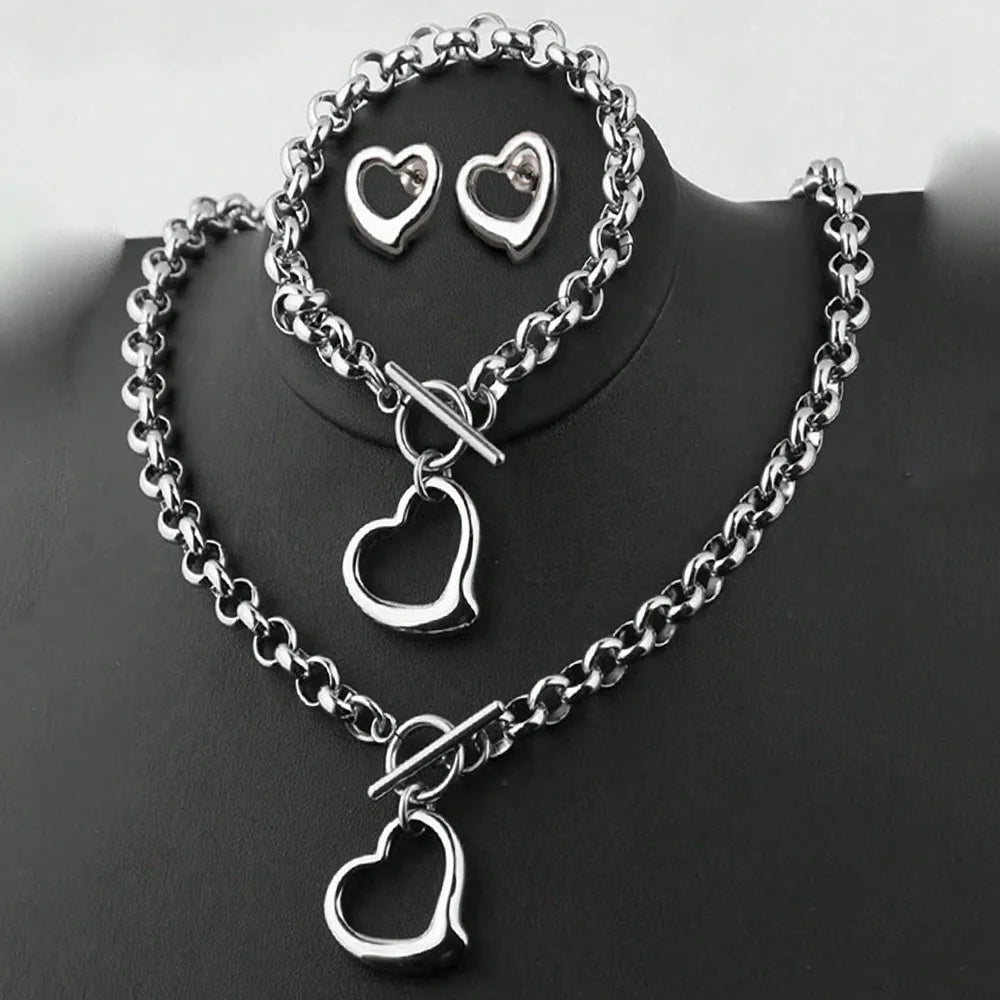 Love Pendant Jewelry Set