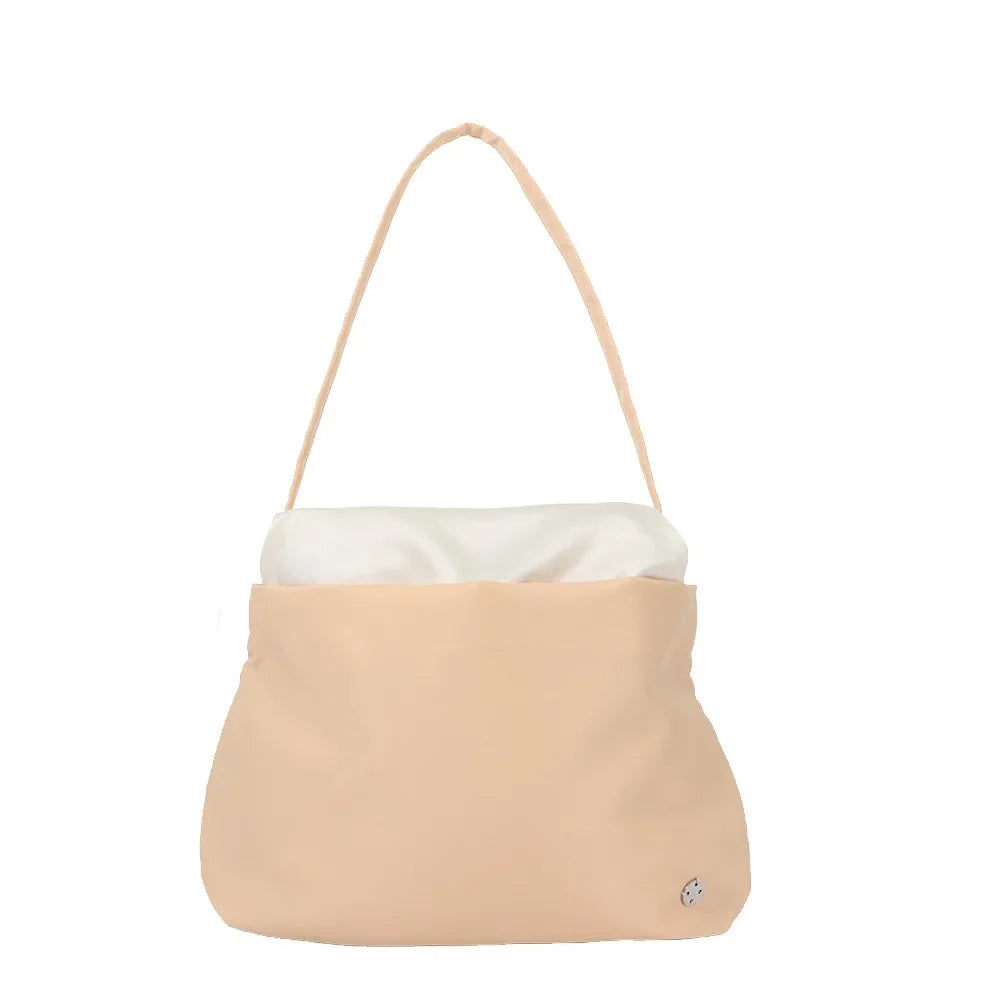 Soft Surface Cloud Shaped Shoulder Bag Nylon Double Strap Crossbody Bags Large Capacity Cloud Shaped Women's Tote Bag