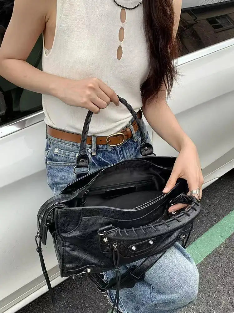 Women Bag Canvas Fashion 2024 New Fashion Red High-Capacity Shoulder Bag Pures and Bags Crossbody Girls Bag
