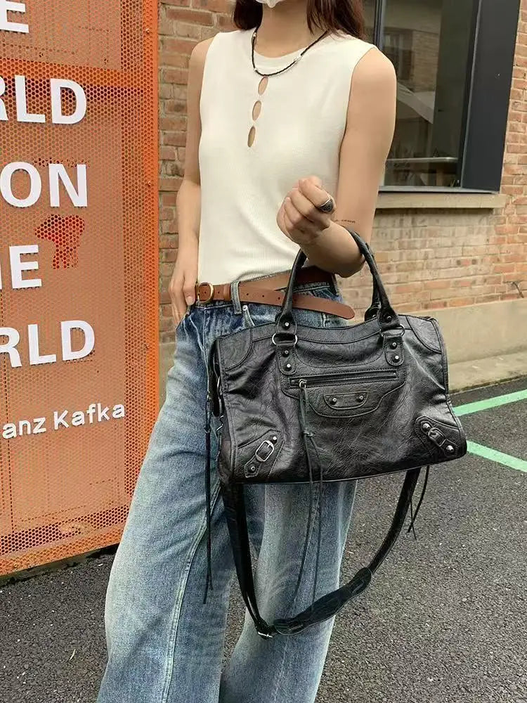Women Bag Canvas Fashion 2024 New Fashion Red High-Capacity Shoulder Bag Pures and Bags Crossbody Girls Bag