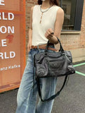 Women Bag Canvas Fashion 2024 New Fashion Red High-Capacity Shoulder Bag Pures and Bags Crossbody Girls Bag
