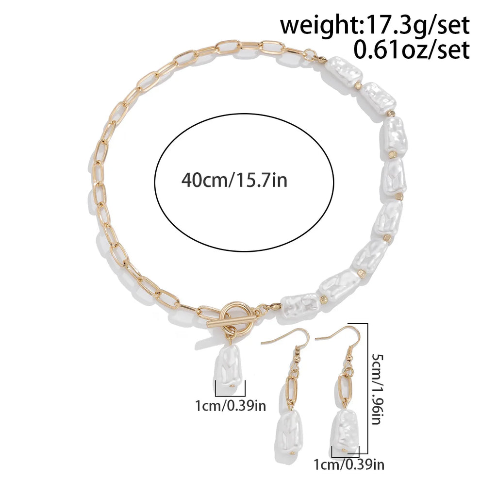 Boho Pearl Necklace Set