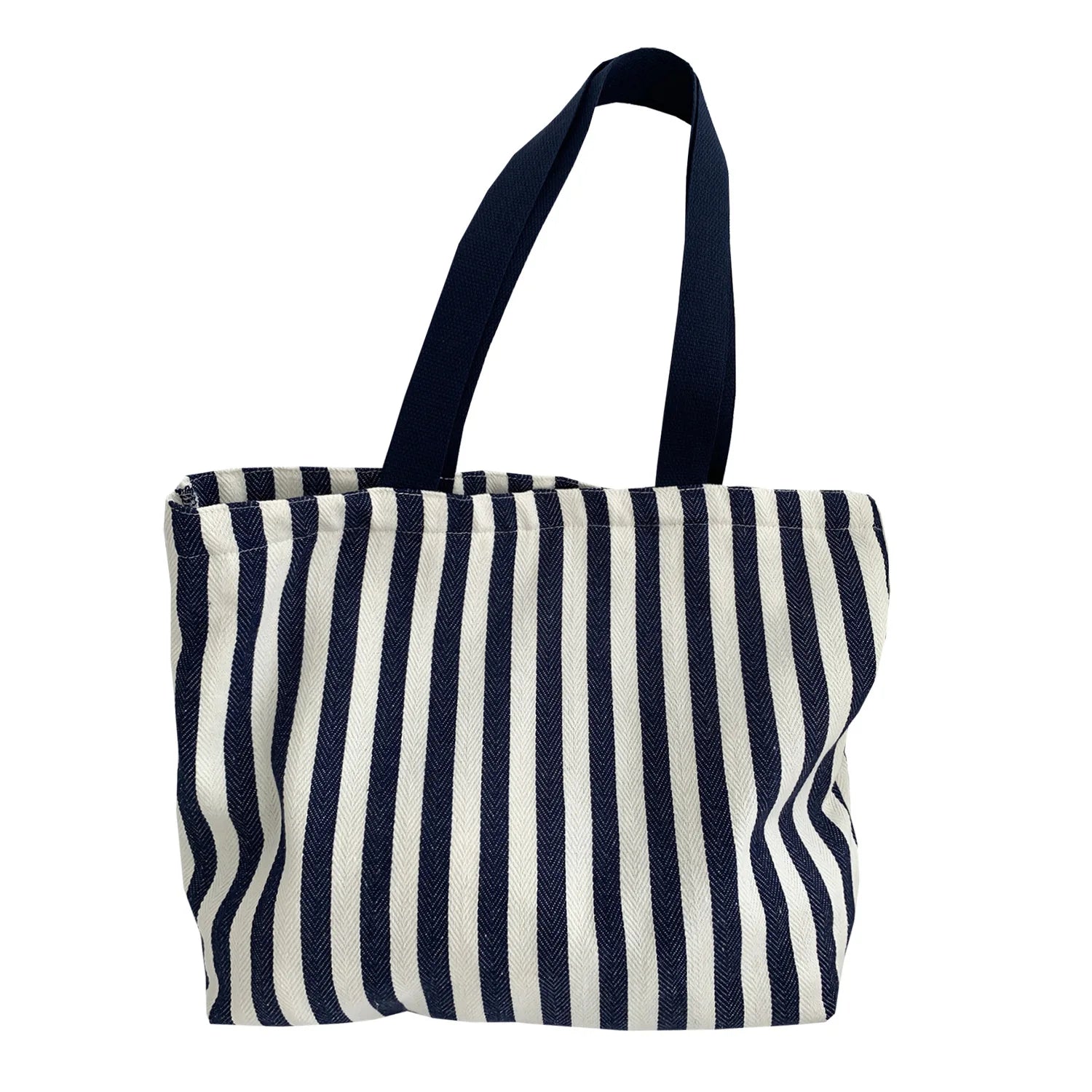 Simple Striped Women's Canvas Casual Shoulder Bags Fashion Large Capacity Ladies Tote Handbags Female Daily Shopping Bags