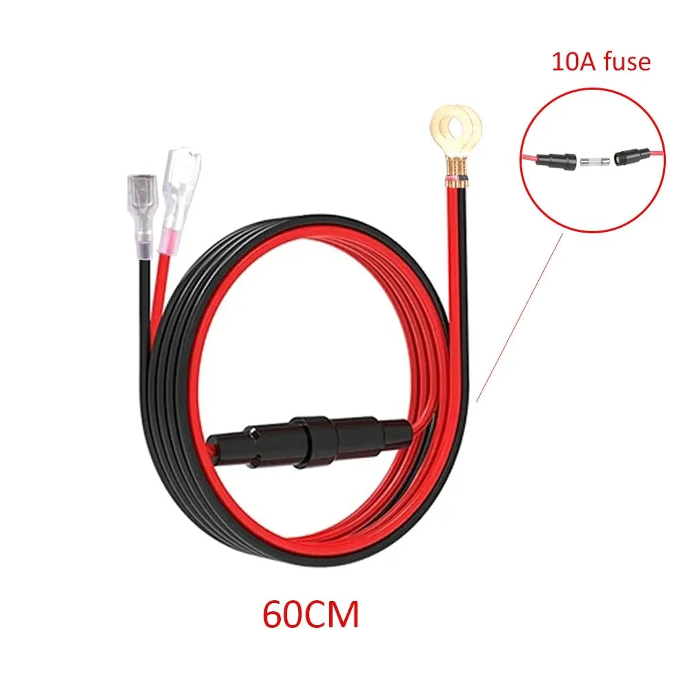 4-Port Car Charger – Dual USB & Type-C Fast Charging with Voltmeter