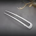 Fashion Luxury Silver Gold Color Elegant Shell Enamel Hairpin for Women Metal U Shape Hair Stick Hairwear Accessories Jewelry