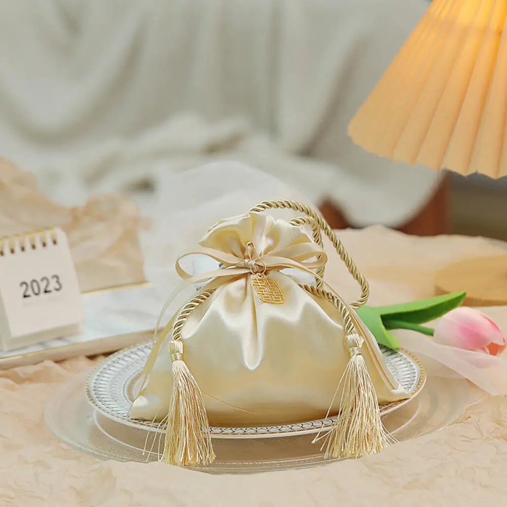 Velvet Candy Box Gift Bag Velvet Cloth Drawstring Tassel Bag Wedding Party Candy Pouches Wedding Party Fashion Drawstring Pocket