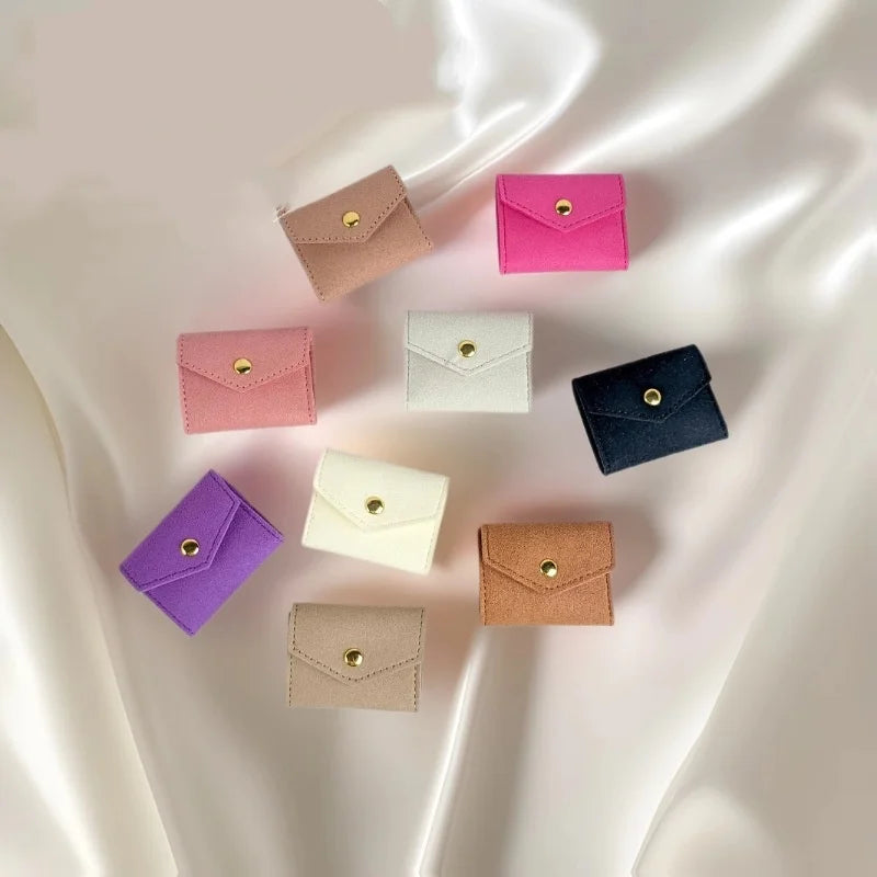 Mini Jewelry Display Bag Multi-Functional Portable Jewelry Roll Case Foldable Jewelry Pouch Exquisite For Business Trips Gift