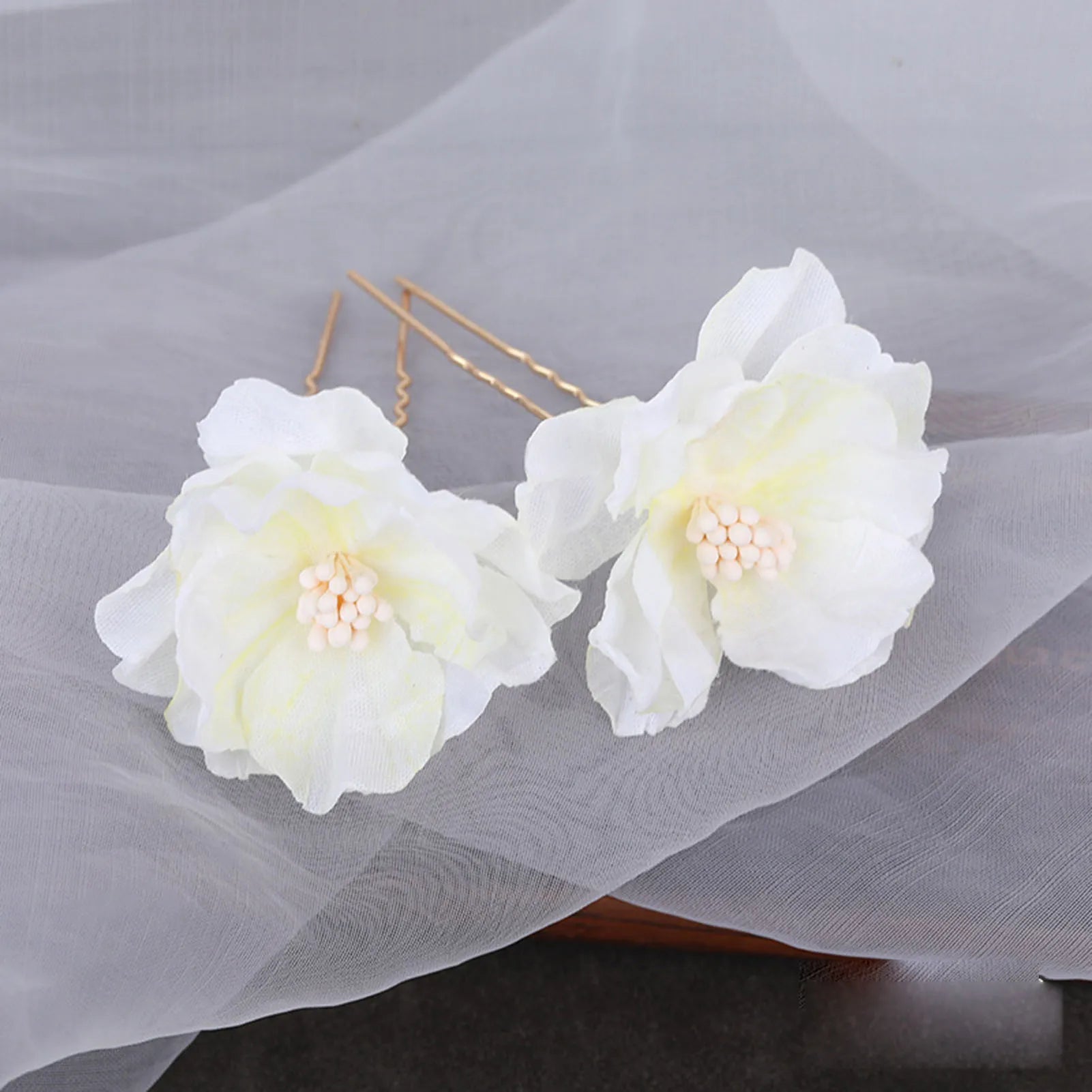 Floral Hairpin Forks Chinese Hanfu Hair Accessories For Women U-shaped Hair Clip Fork Vinatge Wedding Hair Jewelry Retro Crowns
