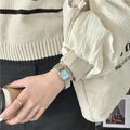 New Brand Steel Band Square Quartz Watch Retro Minimalist Temperament Small Dial Watch Female Student Wristwatch Dropshipping