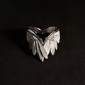 2025 Retro Angel Wings Ring For Women Girls Punk Gothic Adjustable Open Ring Handmade Designer Jewelry Accessories Gift