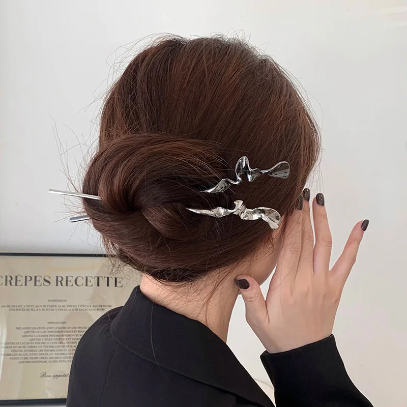 New Chinese Style Hair Sticks Vintage Chopstick Hairpins Women Hair Clip Pin Headwear Wedding Headdress Jewelry Accessories