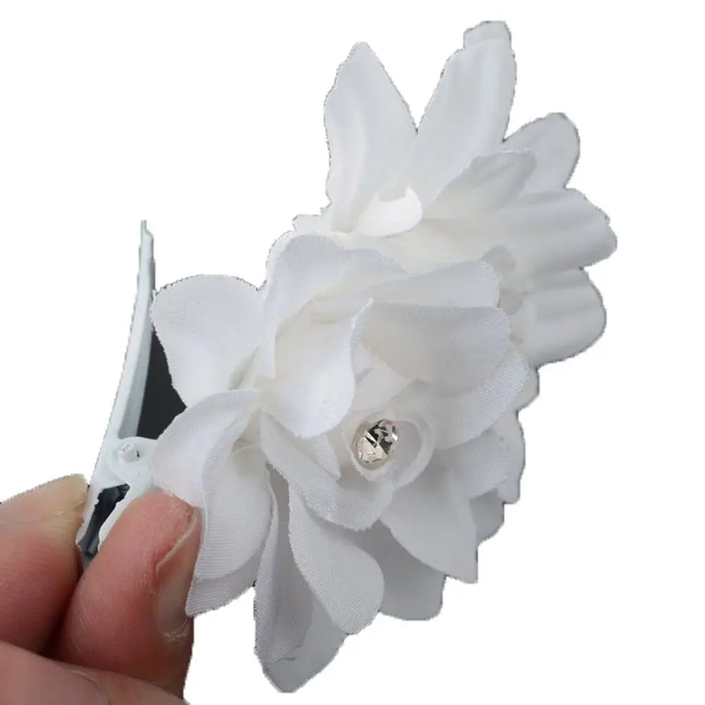Orchid Flower White Fashion Wedding Summer Hair Clip Hair Accessories